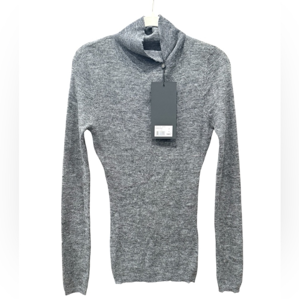 NWT The Kooples Ribbed‎ Knit High Neck Alpaca Blend Sweater